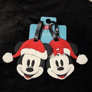 Disney Red and Black Mickey & Minnie Holiday Tags